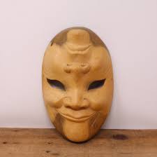Vintage 2-faced Indonesian Wooden Mask