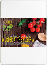 For example if the word was pumpkin, teammate #1 might say orange, teammate #2 might say halloween, teammate #3 might say squash. Amazon Com Murder At The Pizzeria 6 14 Player Murder Mystery Flexi Party Dinner Party Game Toys Games