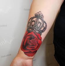 Ink Ink Tattoos Piercings Portfolio Crown Tattoos For Women Rose Tattoos For Women Rose Tattoo Sleeve