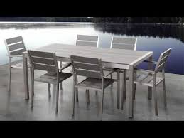 Patio Dining Set Aluminum Patio Furniture Vernio Grey Modern Outdoor Dining Sets Patio Dining Set Outdoor Dining Set