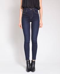Effet belles gambettes & courbes canons. Jean Taille Haute Bleu Fonce 140667682a06 Pimkie