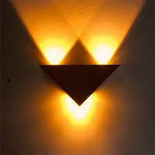 The triangle shape lights are connected to one another with nano usb boards. Led 3w Modern Home Porch Decor Wall Lamp Aluminum Triangle Flush Ceiling Light Ebay