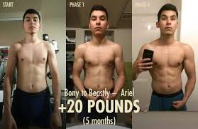 Ariel 20 Pounds Skinny To Muscular Before After Transformation Body Shoulder Workout Month Workout