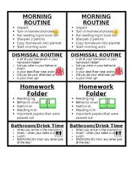 End Of Day Routine Checklist Worksheets Teaching Resources