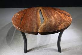 Or using a small round as an impressive serving tray at parties. Live Edge Black Walnut Table Round Table 122 Jewell Hardwoods