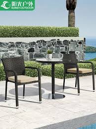 Wicker Chair Three Or Five Sets Of Combination Table And Chairs Modern Leisure Balcony Garden Garden Coff Garden Coffee Table Modern Chairs Retro Coffee Tables