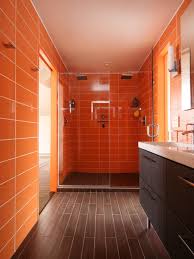 Photo 8 Of 9 In 8 Bold Bathrooms That Don T Back Away From Color Orange Bathrooms Orange Bathrooms Designs Bathroom Design