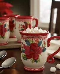 Pioneer Woman 14 Oz Rosy Toile Christmas Cheerful Rose Stoneware Mugs Cups Four Ebay Pioneer Woman Dishes Pioneer Woman Kitchenware Pioneer Woman Dinnerware