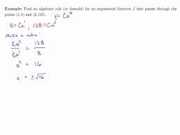 Find Exponential Equation From Points Calculator Tessshebaylo