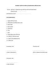 Kertas kerja penubuhan tadika little cemerlang bilangan maksima pelajar kami menganggarkan pengambilan maksimum murid adalah sebanyak 40 orang. Format Kertas Kerja Penubuhan Persatuan Docx Format Kertas Kerja Penubuhan Persatuan Tajuk Kertas Cadangan Kertas Kerja Penubuhan Course Hero