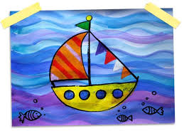 Schiffe Malen Kunstideen Kunst Grundschule Kindergarten Basteln