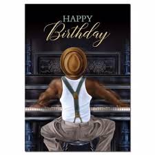 #birthdaycard #africanamerican #greetingcard #blackpeople #isidrasabio. Happy Birthday Piano Man Card