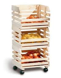 Pin On Wooden Vegetables Storage Rack 3 Tier Pantry Multi Purpose Box Containers Units