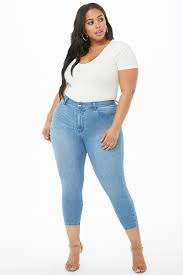 Plus Size High Rise Skinny Jeans