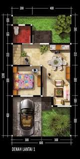 Denah Rumah Dua Lantai Dengan Luas Lahan 148m2 Luas Total Bangunan 70m2 Ukuran Tanah 6m X 12m Luas Lahan 72 Meter2 Area Terbang Denah Rumah Desain Rumah Desain