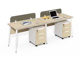 Mobile pedestals allow you to both store documents and office supplies as well as move them excellent quality product. Buy Open 2 Person Office Workstation Desk Online With 2x3 Drawers Mobile Pedestal