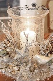 White Silver Christmas Mystic Centerpiece Inspired By Mythic Nest Anthropologie Vintage Christmas Decorations Christmas Centerpieces Silver Christmas