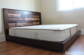 Diy video on king size platform bed with headboard. Easy Diy Platform Bed Frame For A King Bed With Instructions
