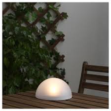 Solvinden Led Solar Powered Light Outdoor Half Globe White Ikea Solar Powered Lights Solar Panels For Home Diy Solar