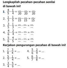 Maybe you would like to learn more about one of these? Kunci Jawaban Matematika Kelas 5 Halaman 7 8 Bermain Pengurangan Bilangan Pecahan