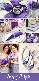 Top 7 Purple And Grey Wedding Color Palettes For 2017 Wedding Colors Purple Purple Wedding Theme Royal Purple Wedding