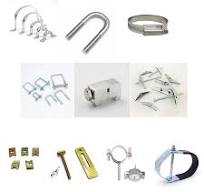 Pipe Clamp Silicone Rubber With Foot White Plastic Clamps Screws Medical  Tube Profile Hanger Steel Purlin Threaded Rod