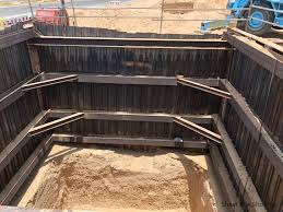 Woven rattan sheeting and shoring excavation. Sheet Pile Shoring Design Propped Structural Guide