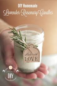 Hi i would like to start making soy wax candles with essential oils. Diy Homemade Candles With Natural Lavender Rosemary Scent Live Simply