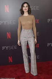 Alison Brie Leads Pack Of Stars At Netflix Fysee Event Business Casual Outfits Pants For Women Fashion