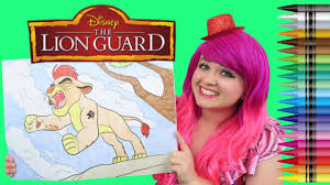 In celebration of the dvd release, we're sharing some awesome printable lion guard themed coloring pages! Coloring Kion The Lion Guard Giant Coloring Book Crayons Coloring With Kimmi The Clown Youtube