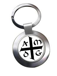 For the greater glory of god. Uk Gift Shop Amdg Ad Majorem Dei Gloriam Chrome Key Ring