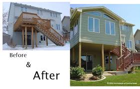 Learn how to create wrap around or mitered stairs on a deck. Decking Stairs Archadeck Custom Decks Patios Sunrooms And Porch Builder