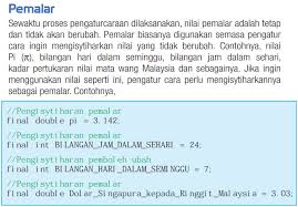 Dskp sains komputer tingkatan 4. Sains Komputer Asas Sains Komputer Sk T4 Bab 1 1 3 Pembolehubah Pemalar Jenis Data