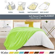 Throw Blanket For Sofa Bed Green