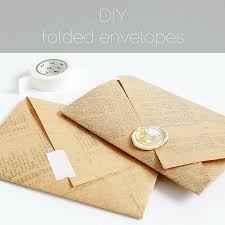 Personally, i don't like the taste of the lick'n'stick kind of envelopes. Diy Folded Envelopes Paperiaarre