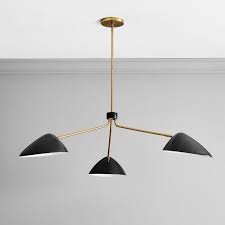 Curvilinear Mid Century Chandelier