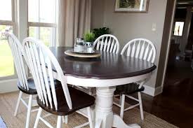 No sanding, stripping or priming is required. Kitchen Table Makeover Using Chalk Paint And Wood Stain Love Our Real Life