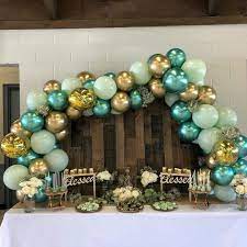 5.0 out of 5 stars 2. Buy 77pcs Diy Balloons Garland Macaron Green Metallic Gold Green Balloon Perfect For Dinosaur Jurassic World Birthday Tropical Jungle Safari Theme Decorations Baby Shower Party Decorations Online In Indonesia B085nmm2fw
