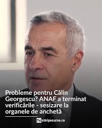 Președintele ANAF, Adrian Nicușor Nica, a declarat marți că instituția a  încheiat verificările referitoare la finanțarea campaniei electorale a lui  Călin Georgescu și a sesizat organele competente în urma rezultatelor  controlului. Întrebat