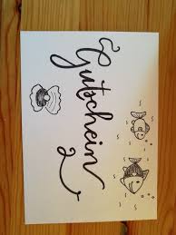 Gutschein Handlettering Geburtstagskarte Handlettering Gutscheine