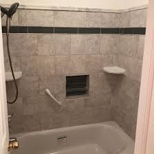 Additionally, it will perfectly match your walls both in looks and durability. Custom Ceramic Tile Tub Surround And Tile Floor Prosource Wholesale