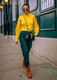 بالصور أفكار مختلفة لتنسيق اللون الأخضر الغامق مع ملابسك في الشتاء colorful fashion color blocking outfits mens street style