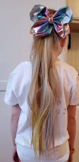 Easy Diy Jojo Siwa Inspired Rainbow Ponytail Extension