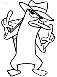 Perry is known for his suave, crime fighting abilities. Printable Perry The Platypus Coloring Pages For Kids