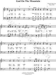 Lynda Randle God On The Mountain Satb Choir A Cappella Choral Sheet Music In F Major Transposable Download Print Sheet Music Southern Gospel Sheet Music Choral Sheet Music