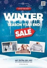 Get the word out with this party invitation flyer template. Winter Season Year End Sale Psd Flyer Template 33414 Styleflyers