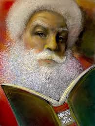 Today my rock artwork — Santa's Naughty or Nice List.