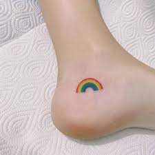 Rainbow dainty small tattoos designs; Rainbow Tattoo