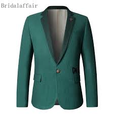Bridalaffair 2018 High Quality Casual Blazer Men Jacket