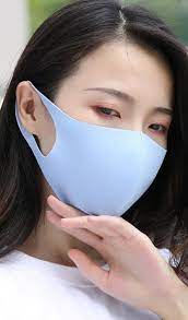 reusable light blue face cover mask elegant face cover face mask girl